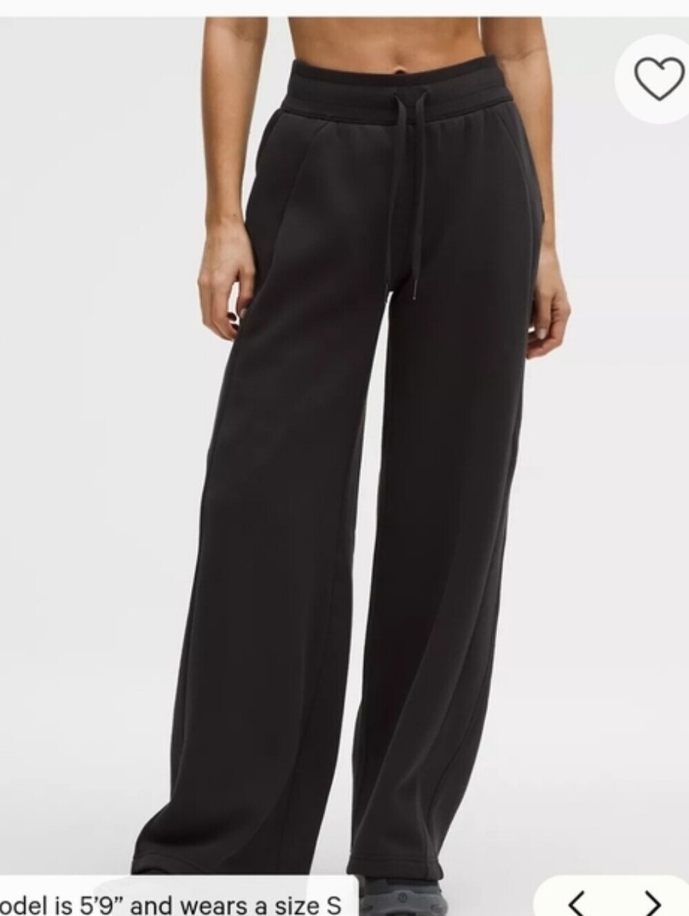 lululemon athletica Wide-Leg Drawstring Pants - Black